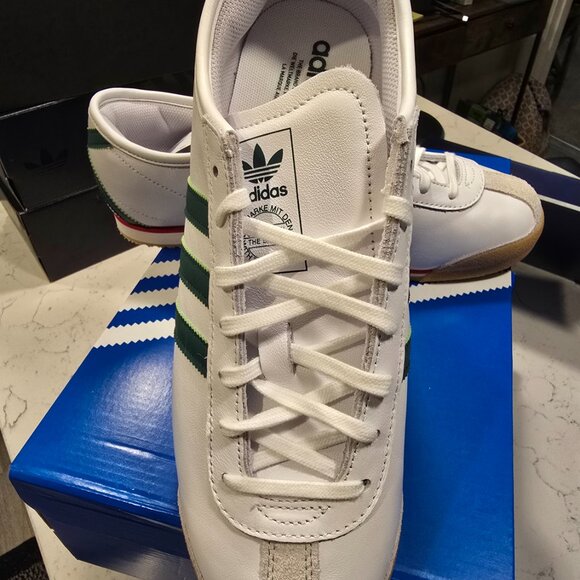 Adidas Italia 70s White Collegiate Green Red Gum Men's Size 10 JS1325 Shoes NEW - Picture 2 of 16